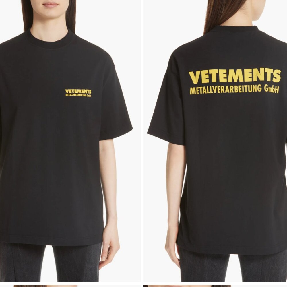 VETEMENTS Metal Tee Size Small